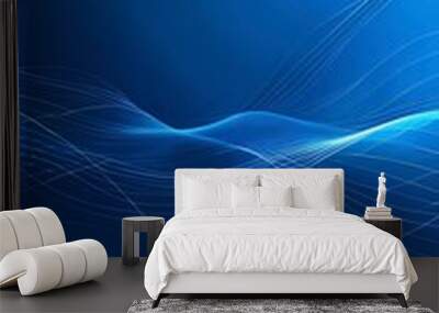 Abstract blue technology illustration background Wall mural