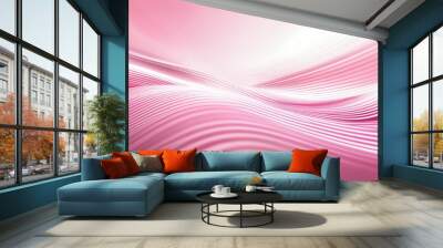 Pink and white abstract technology background Wall mural