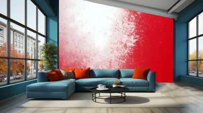 Red and white grainy noised empty space gradient background Wall mural