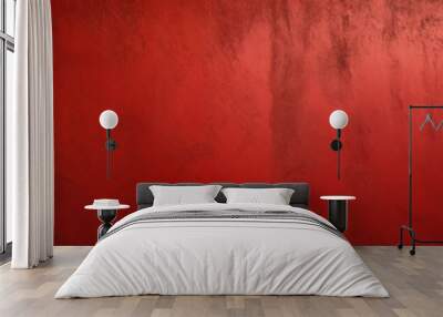 Red plaster concrete texture Wall mural