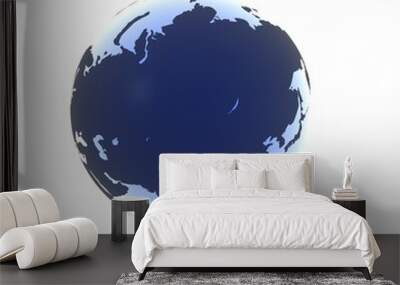 Soft Blue Asia Wall mural