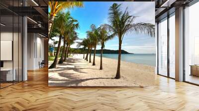  The Bai Khem Beach is one of the most beautiful beaches in Phu Quoc Island, vietnam  Wall mural