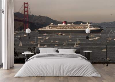 Queen Mary 2 visits San Francisco Wall mural