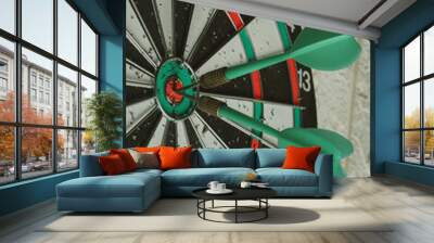 Goal game dart eye bull aspirations Wall mural