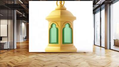 Gold arabian magic lantern for muslim decorations Wall mural