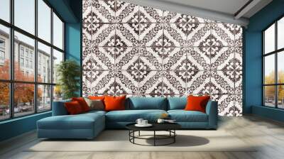 Background of vintage ceramic tiles Wall mural