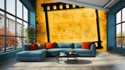 grunge film frame Wall mural