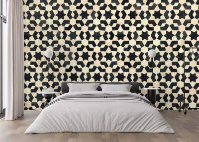 moroccan vintage tile background Wall mural