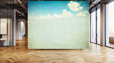 retro image of cloudy sky Wall mural