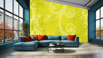 yellow frame Wall mural