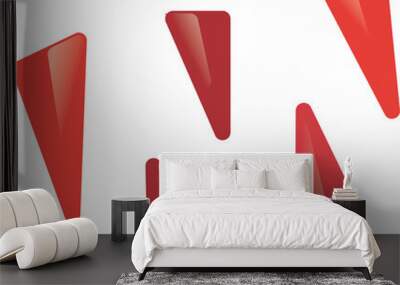 Creative letter M vector logo design. Wall mural