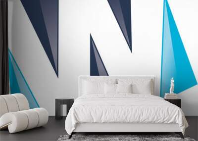 Creative letter W vector logo design. Wall mural