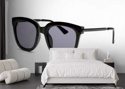 Glamorous women's sunglasses isolated on white background. Wall mural