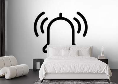 Notification vector icons collection. Bell icons. Wall mural