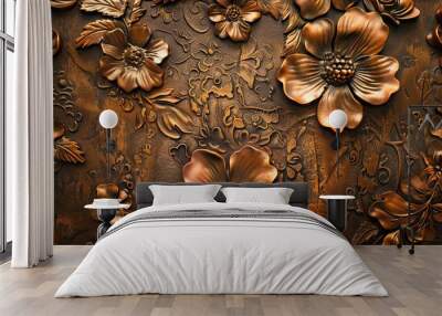 Beautiful tapestry wall backdrop featuring intricate patterns and soft lighting Wall mural