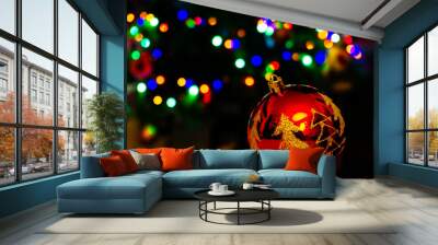 christmas tree decorations Wall mural