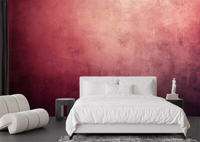 Minimalist background transitioning from red to pink with light effects for a cozy feel Wall mural