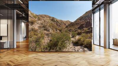 mountainous and eroded landscape in southern Spain Wall mural