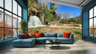 route of the three waterfalls of ANNA, located in the province of Valencia, Spain. Wall mural