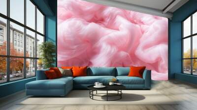 Textures resembling cotton candy or marshmallows evoke softness and warmth wallpaper Wall mural