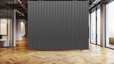 Black embossed background. Realistic metal background. Vector. Wall mural