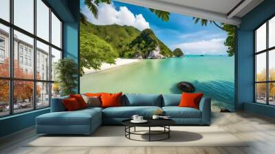 tropical island Wall mural