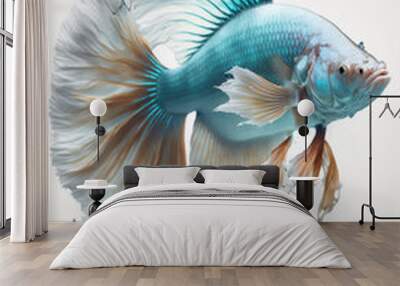 fish on white Wall mural