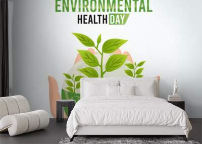 vector graphic of world environmental health day good for world environmental health day celebration. flat design. flyer design.flat illustration. Wall mural