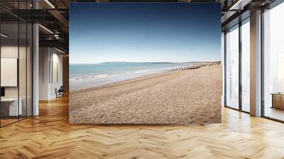 seascape image of camber sands Wall mural