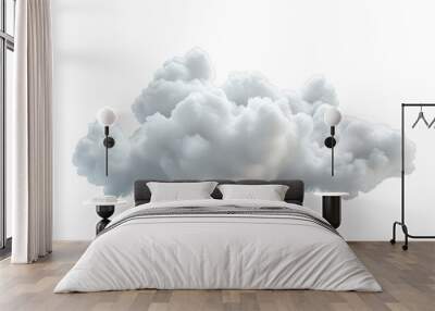 Cloud on transparent background, cut out, PNG Wall mural