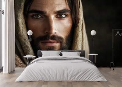 Portrait of Jesus Christ, the Eternal Savior Wall mural