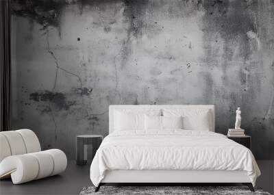 wall concrete old texture cement grey vintage wallpaper background dirty abstract grunge Wall mural