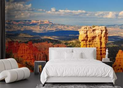 hoodoo rock formation in bryce canyon. Wall mural