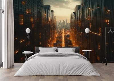 Blade Runner Cityscape Wall mural