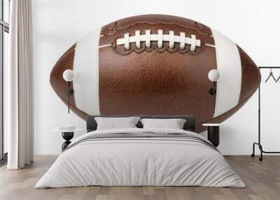 American football on a white background Wall mural