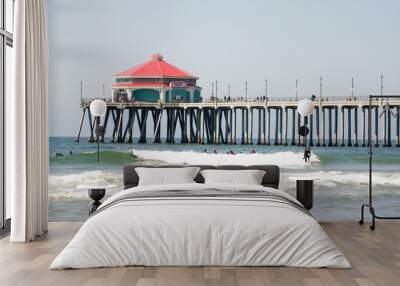 famous huntington beach pier Wall mural