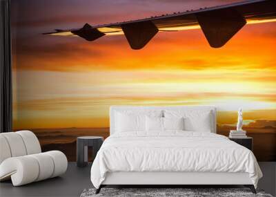 View of a sunrise full of color Wall mural