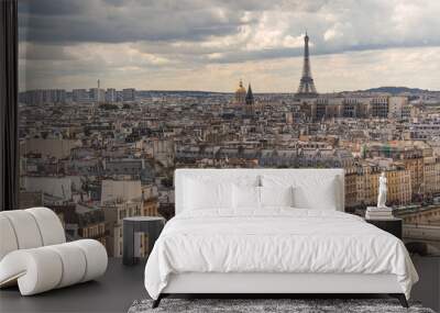 view from eiffel tower Wall mural