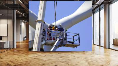 Wind turbine maintenance Wall mural