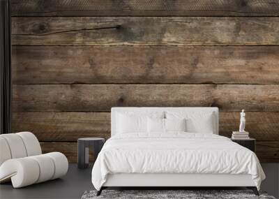 Natural wood texture for background. Copy space, banner Wall mural