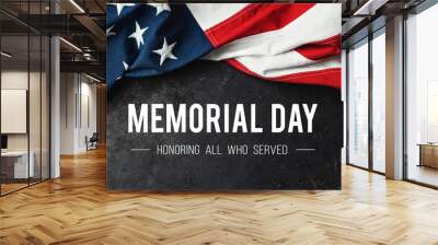 Memorial Day - Honoring All Who Served Wall mural