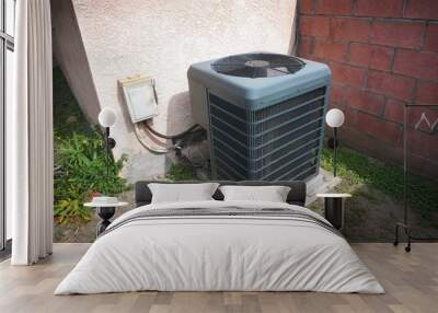 Home air conditioner unit outdoors Wall mural