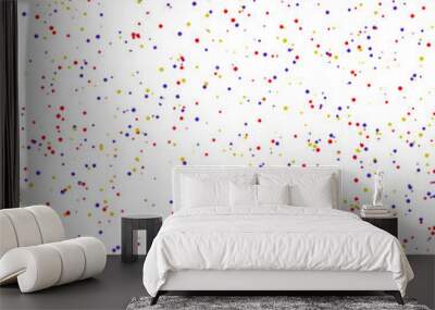 A colorful confetti glitter dot texture design element. Wall mural