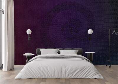 Abstract psychedelic swirl shape background image. Wall mural