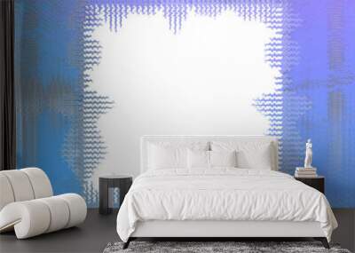 Abstract transparent gradient grunge texture border element. Wall mural