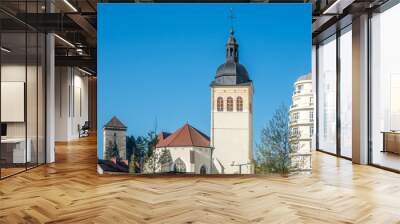 St.Maurice church tower in Annecy, France Wall mural