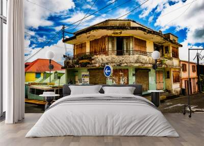 Abandoned house, Saint-Claude, Guadeloupe Wall mural