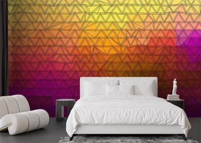 Triangle graphic pattern design textured modern abstract illustration background element geometric template wallpaper Wall mural