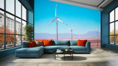 wind turbine in the sky Wall mural