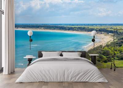 Conche des Baleines beach on the Ile de Ré island on a sunny day in France Wall mural